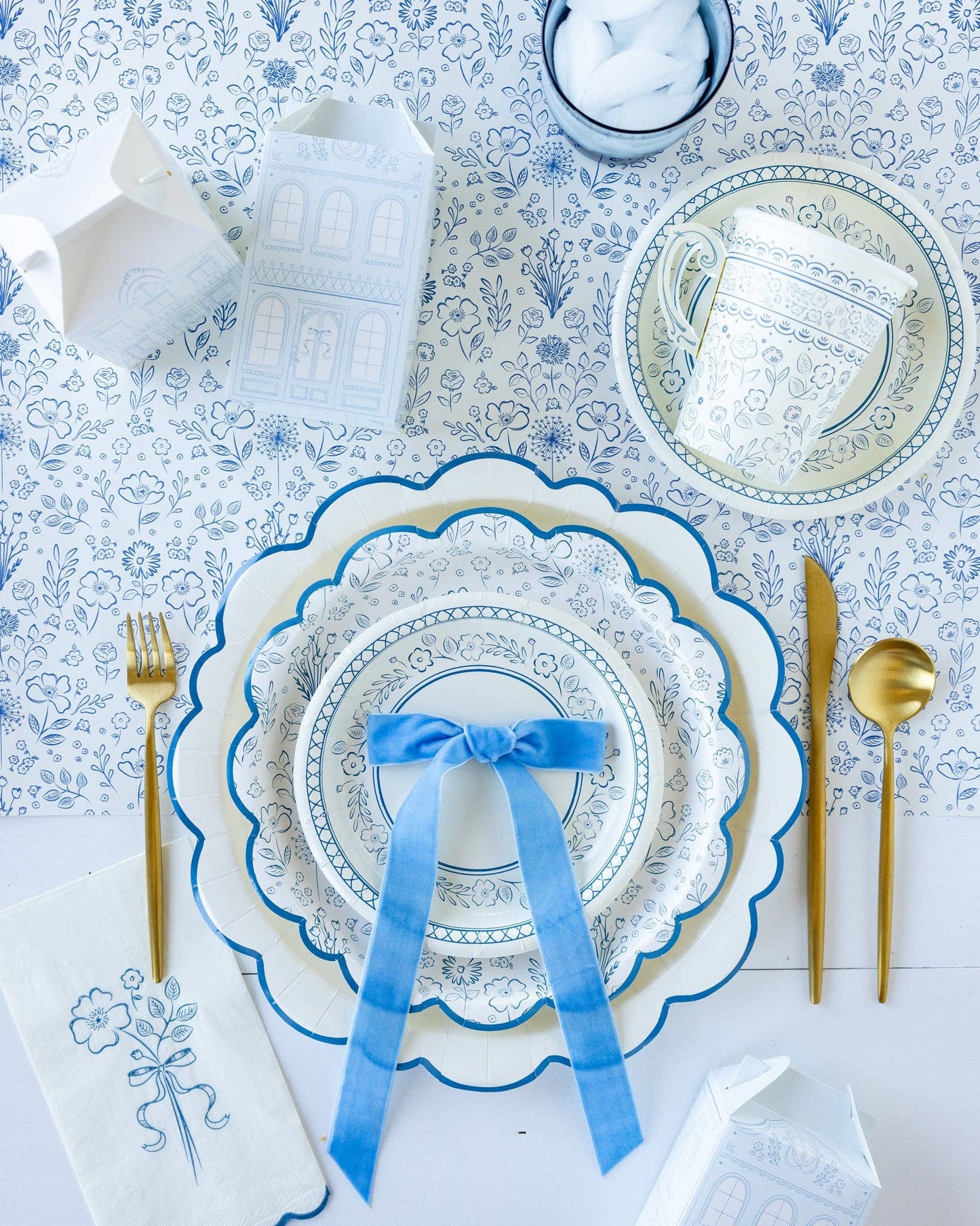 PEM1039 - Pembroke Flower Paper Disposable Dinner Napkin