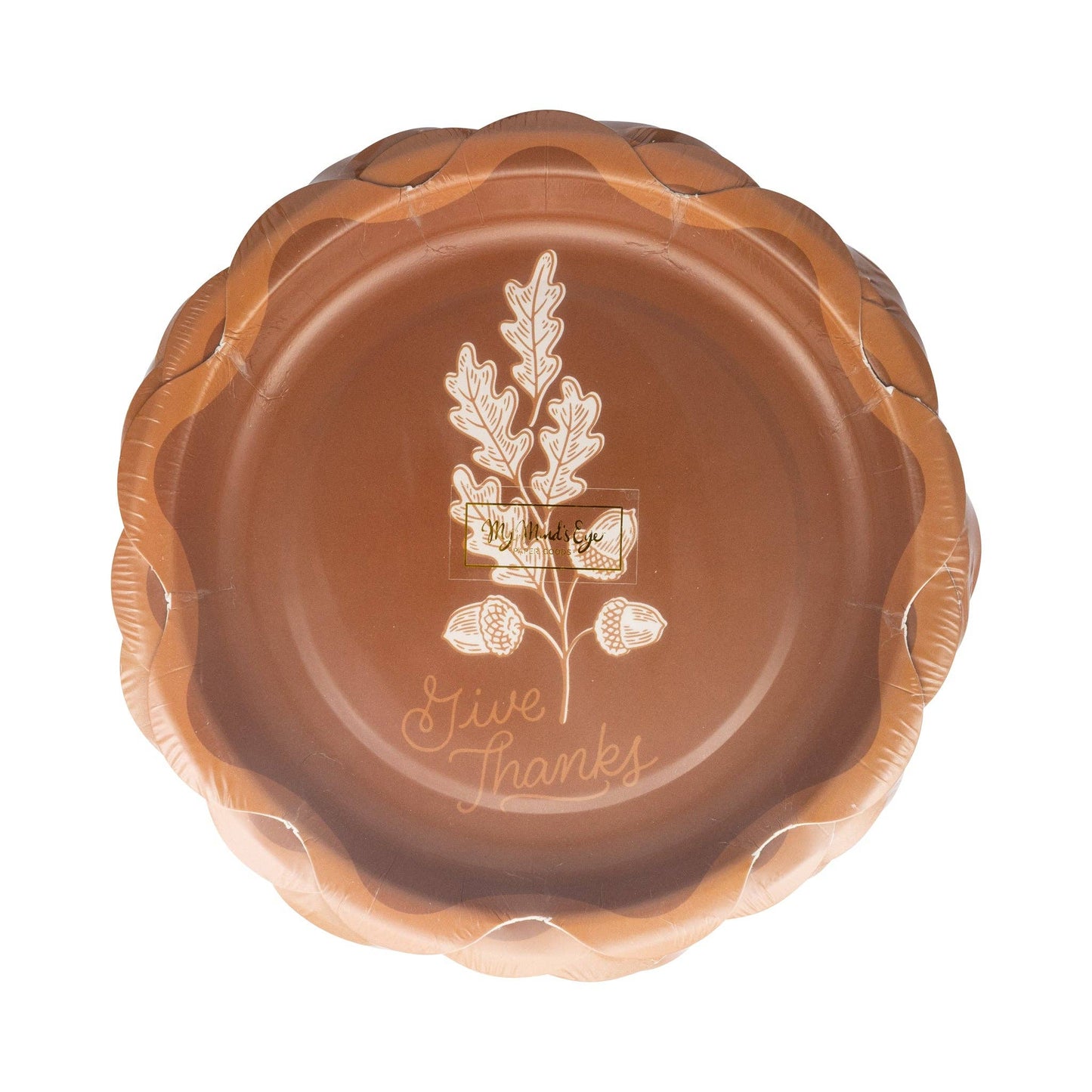 AGT1242 - Give Thanks Dessert Paper Plate - The Party Company