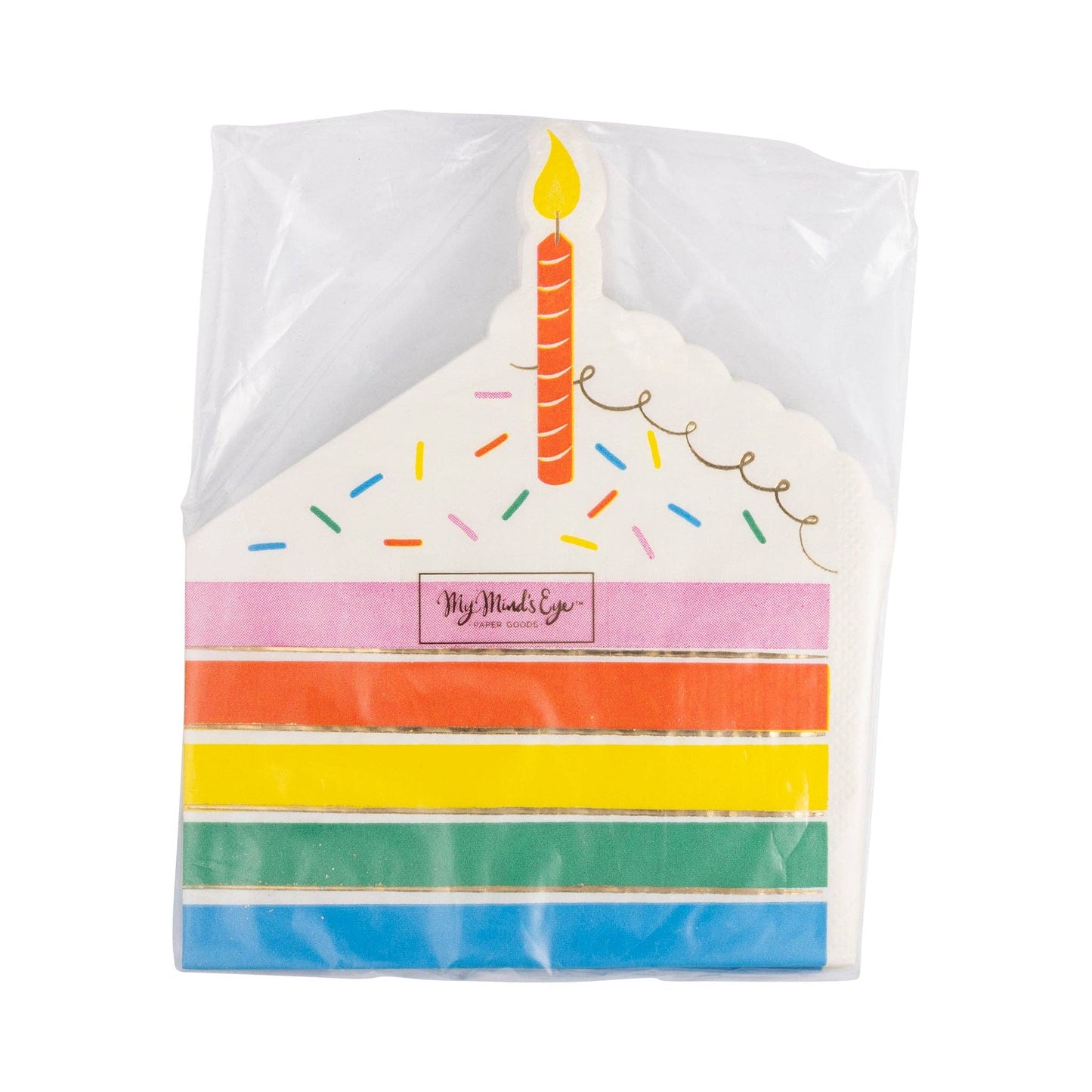 HBD1137 - Cake Shaped Dinner Napkin - The Party Company
