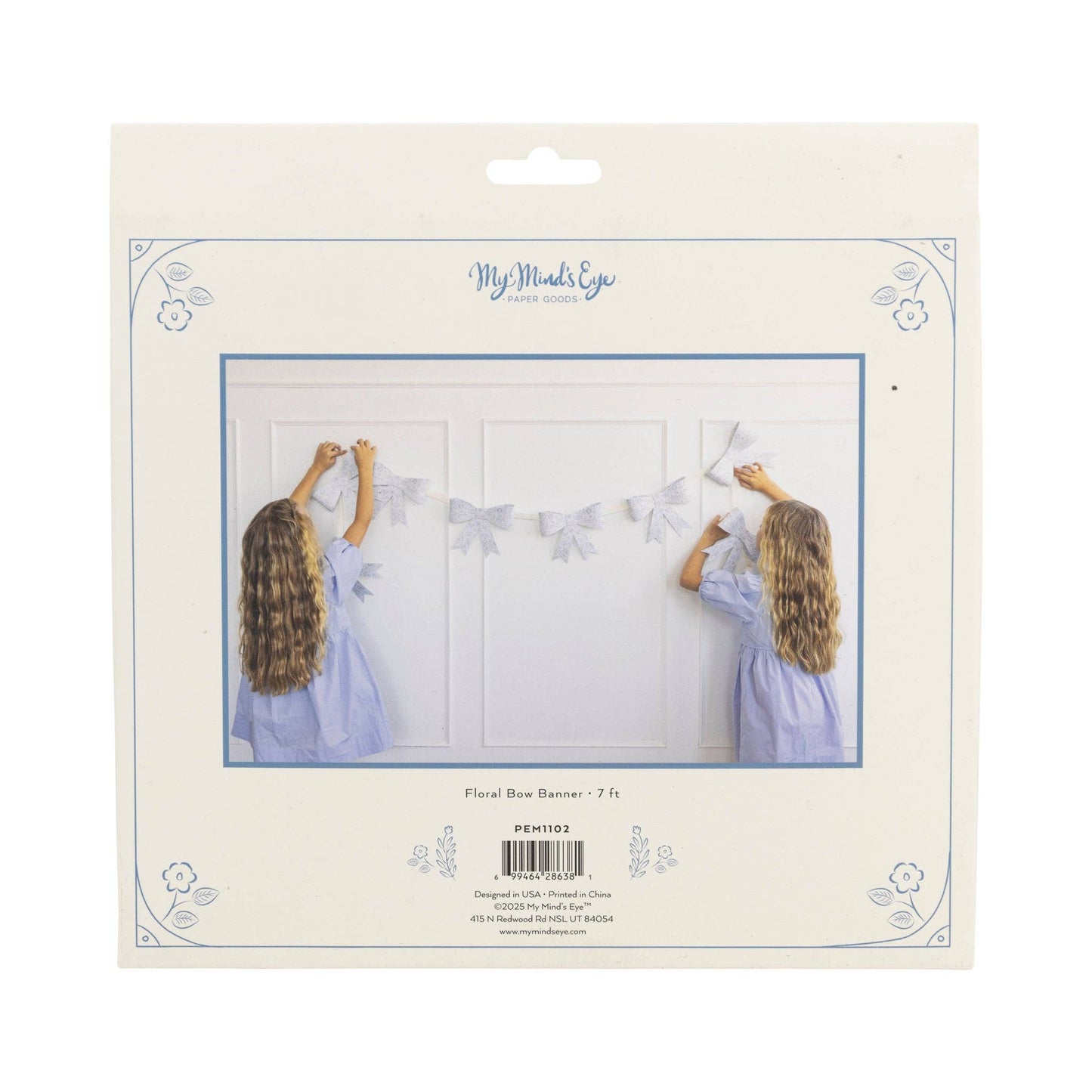 PEM1102 - Floral Bow Banner