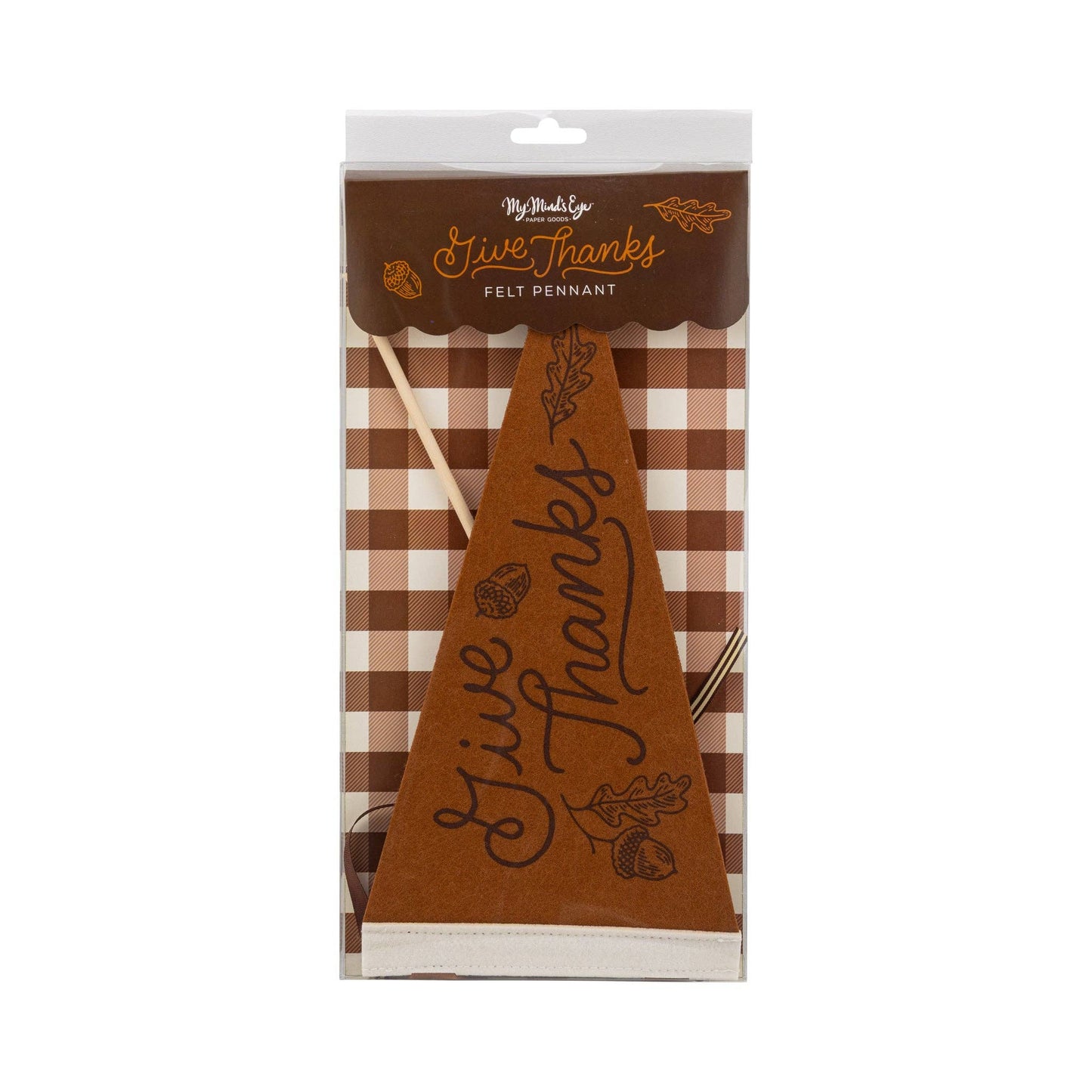 AGT1215 - Acorns Give Thanks Felt Pennant