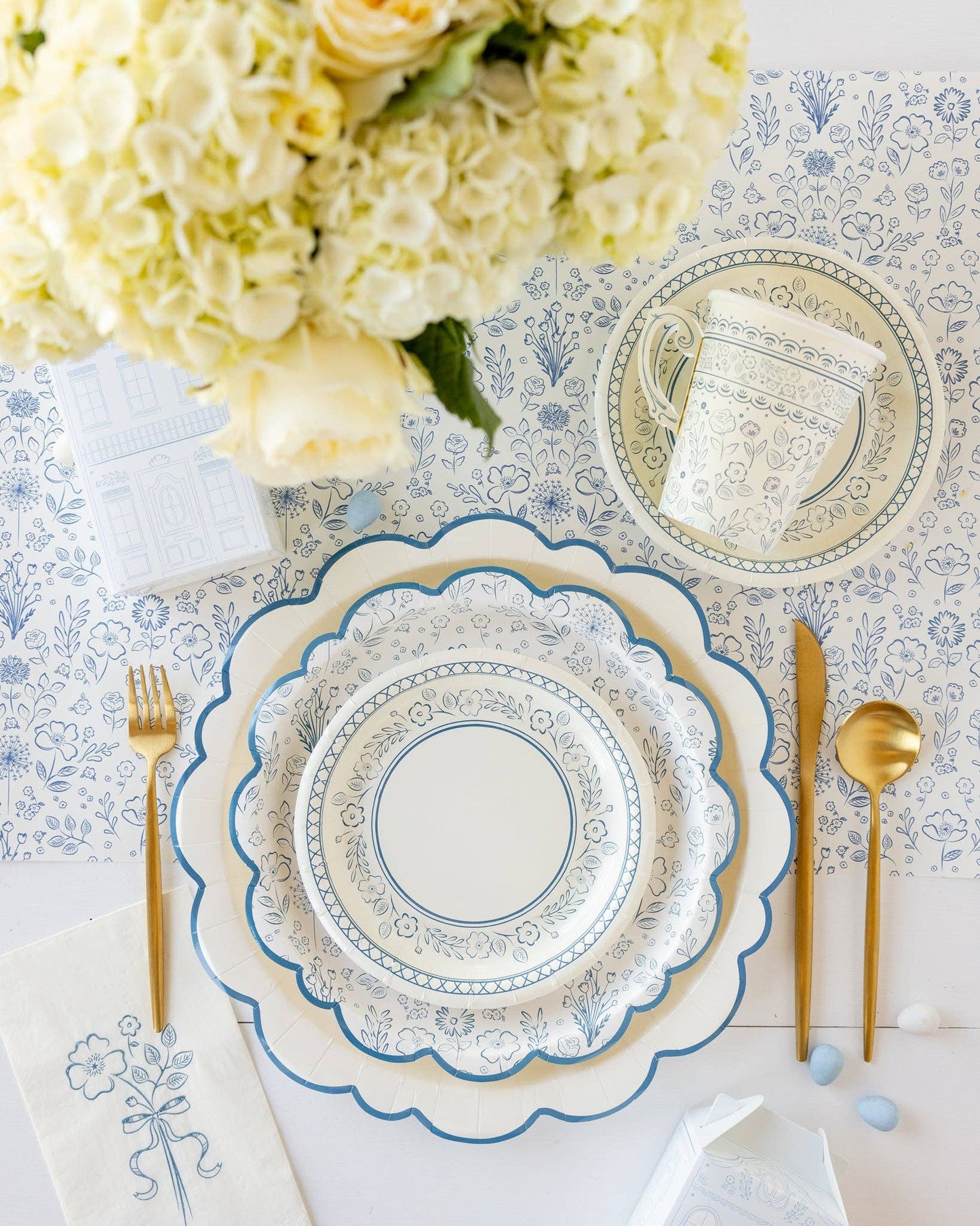 PEM1039 - Pembroke Flower Paper Disposable Dinner Napkin