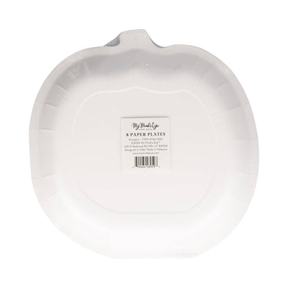 FAL1240 - Falloween Pumpkin Shaped Paper Plate