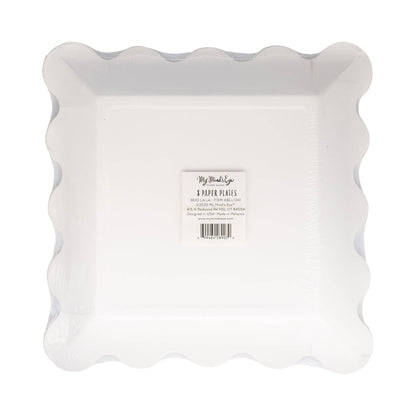 BLL1241 - Pink & Orange Boo La La Paper Plate