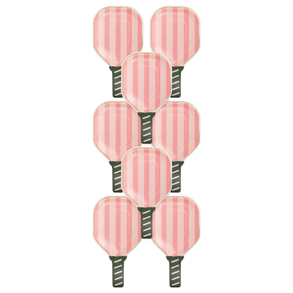 PCK1042 - Pink Paddle Shaped Paper Plate