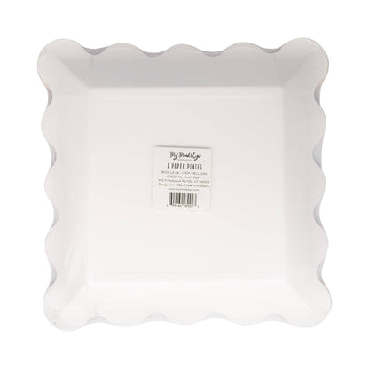 BLL1240 - Pink with Black Star Paper Plate