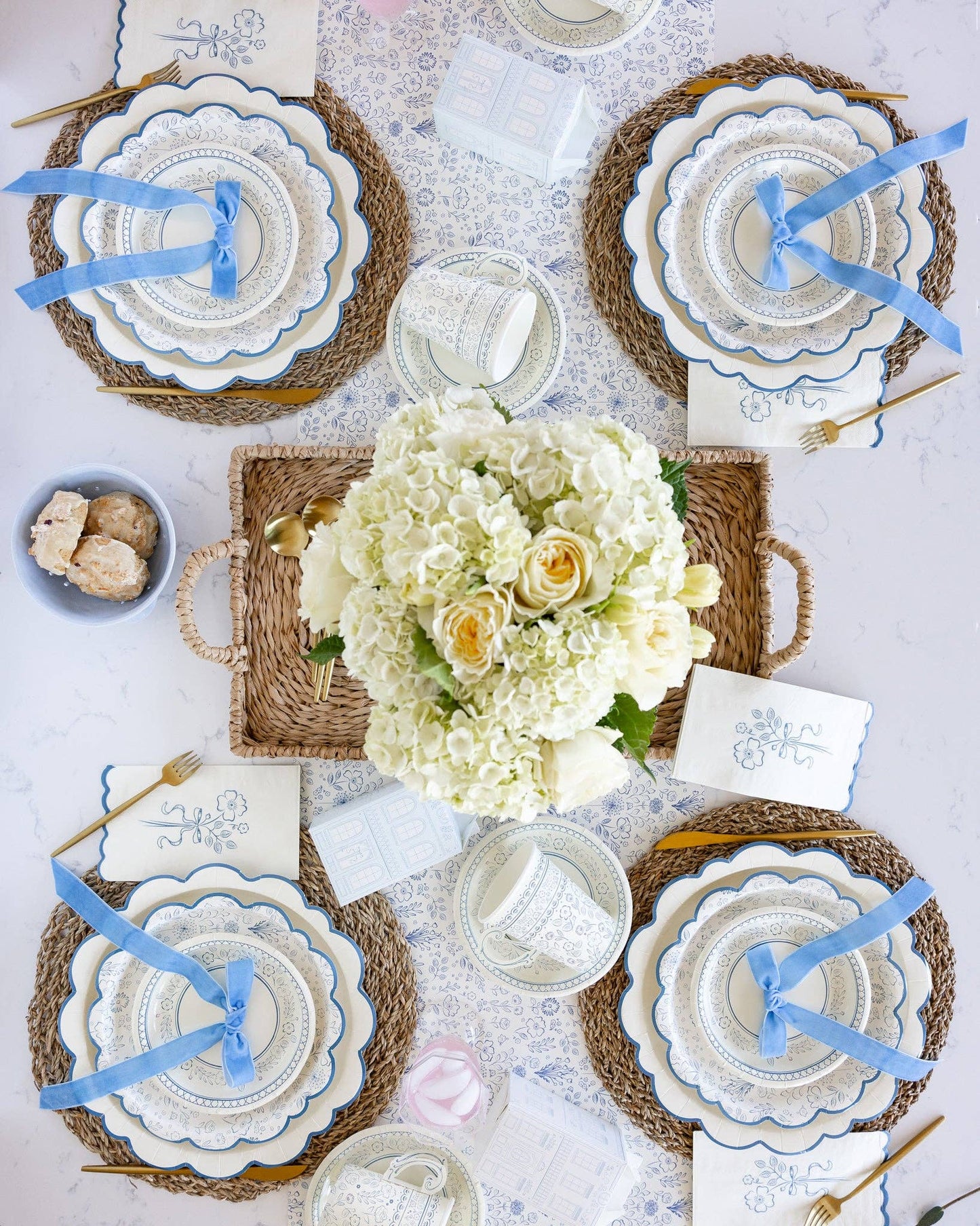 PEM1039 - Pembroke Flower Paper Disposable Dinner Napkin